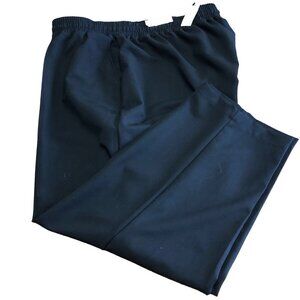 NWT Lane Bryant Perfect Drape Size 22 Black Ankle Mid Rise Pants New with Tags